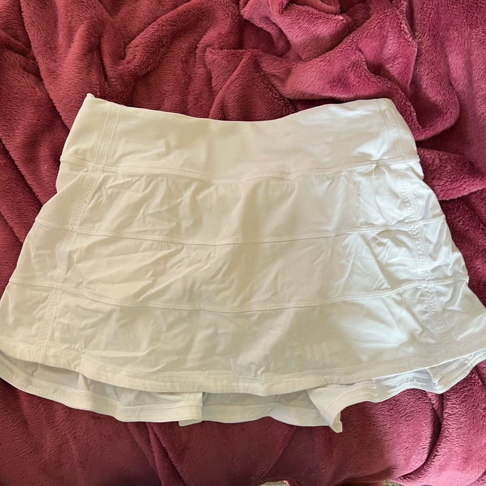 White lululemon tennis skirt